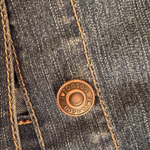 I ❤️ Ronson blue, jean jacket size large excellent condition - Picture 6 of 9